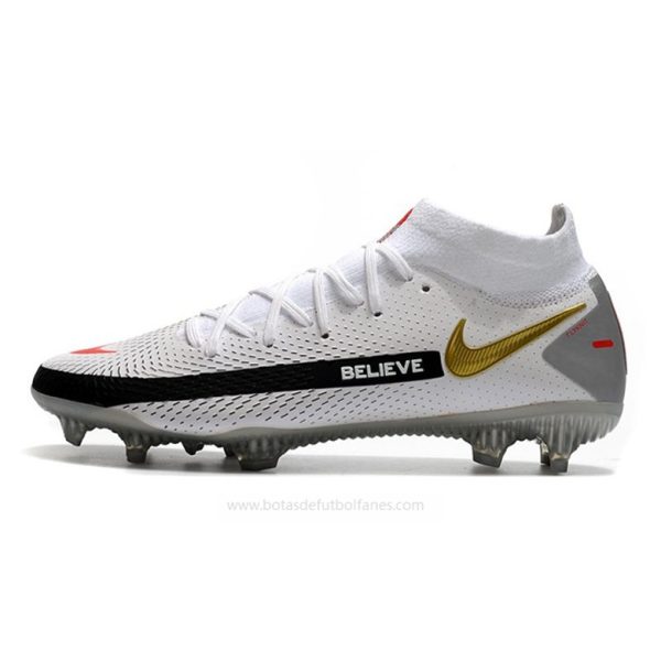 Nike Phantom Generative Texture Elite DF FG Blanco Negro Rojo Oro